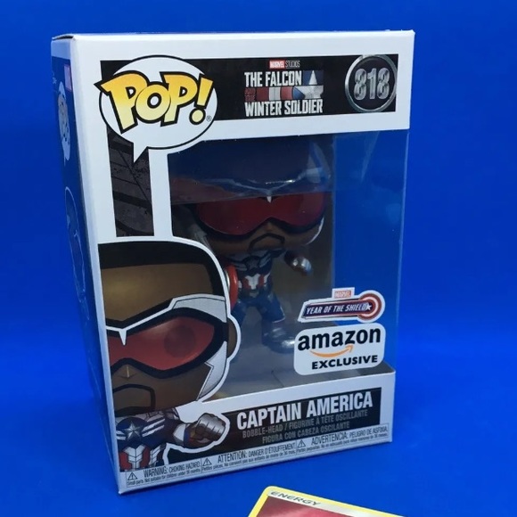 Funko Pop! Falcon and the Winter Soldier: Captain America #818 Amazon Exclusive - Picture 1 of 11